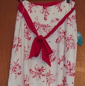 NWT Mynah size XXL white/red pants